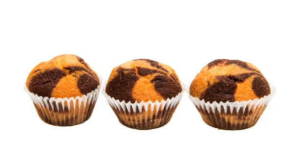 Muffins padaria isolado — Fotografia de Stock