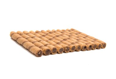 izole Çikolatalı gofret rulo 
