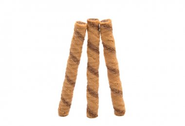 izole Çikolatalı gofret rulo 