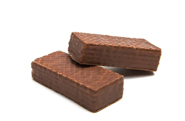 Gaufrettes au chocolat isolées — Photo