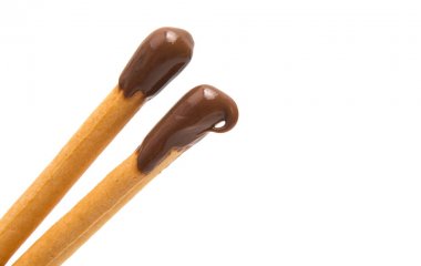 İzole Çikolata Bisküvi sopa 