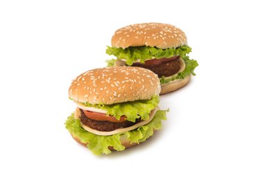 Amerikan çizburgeri izole 