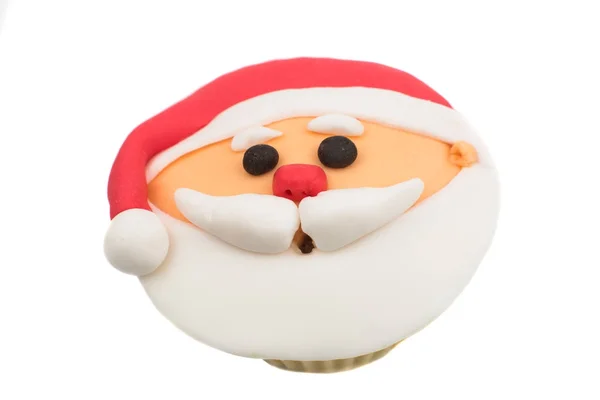 Karácsonyi Muffin elszigetelt — Stock Fotó