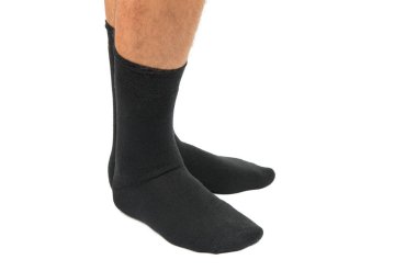 izole bir adamın bacaklar çorap 