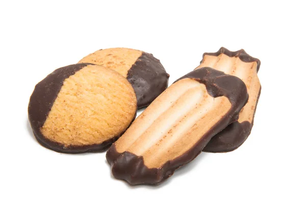 Soubor cookie čokolády, samostatný — Stock fotografie