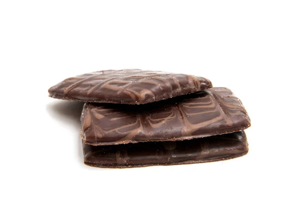 Ciasteczko czekoladowe na białym tle — Zdjęcie stockowe