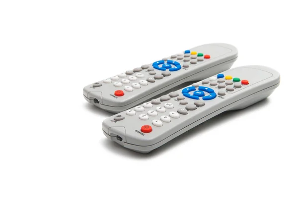 Gray TV remotes isolated — Stock Photo, Image