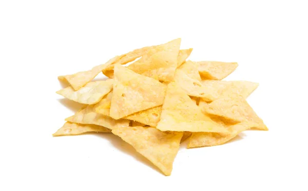 Chips triangulares isolados — Fotografia de Stock