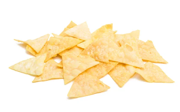 Chips triangulares isolados — Fotografia de Stock
