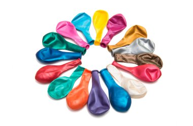 izole renkli balonlar 