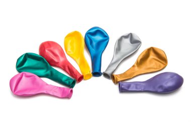 izole renkli balonlar 