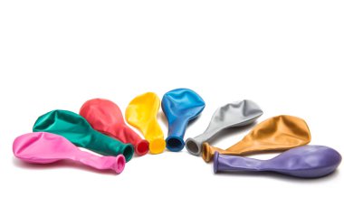 izole renkli balonlar 