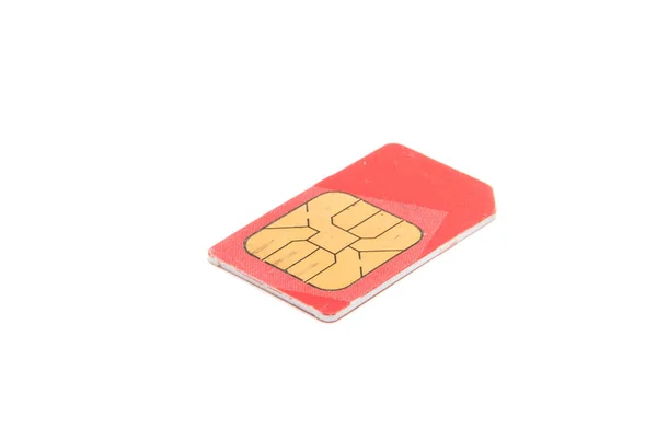 Sim card isolated — Stock Photo, Image