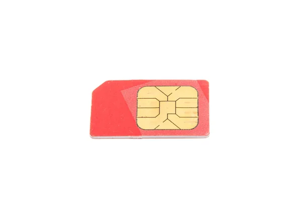 Sim card isolated — Stock Photo, Image