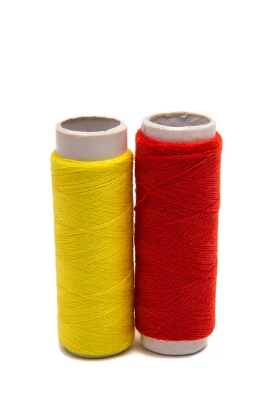 Colored sewing thread isolated — Stock Photo, Image