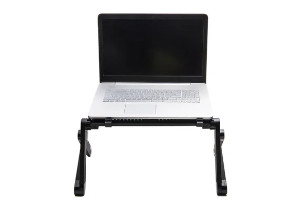 Szary laptopa na białym tle — Zdjęcie stockowe