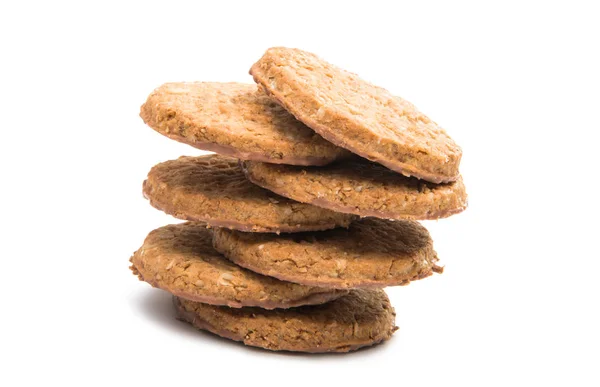 Biscoitos de cereais isolados — Fotografia de Stock