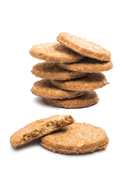 Biscoitos de cereais isolados — Fotografia de Stock