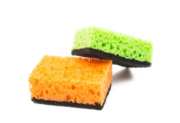Kitchen sponges isolated — Stock Photo, Image