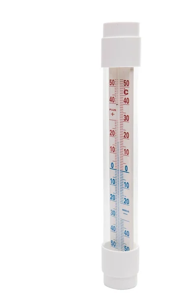 Termometr na białym tle — Zdjęcie stockowe