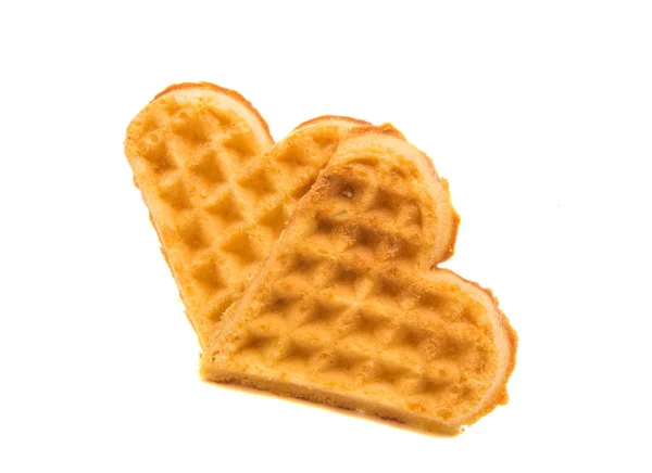 Waffles heart — Stock Photo, Image