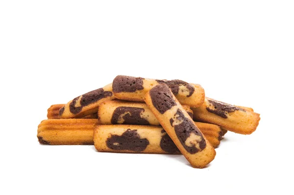 Paus de chocolate de biscoito isolados — Fotografia de Stock