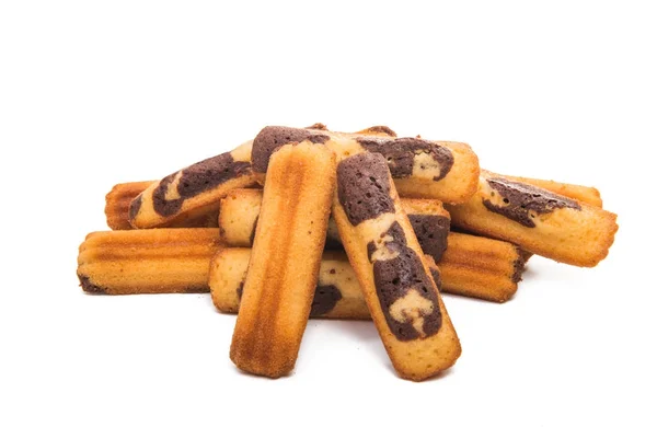 Biscuit chocolate sticks isolated — Stock Photo, Image