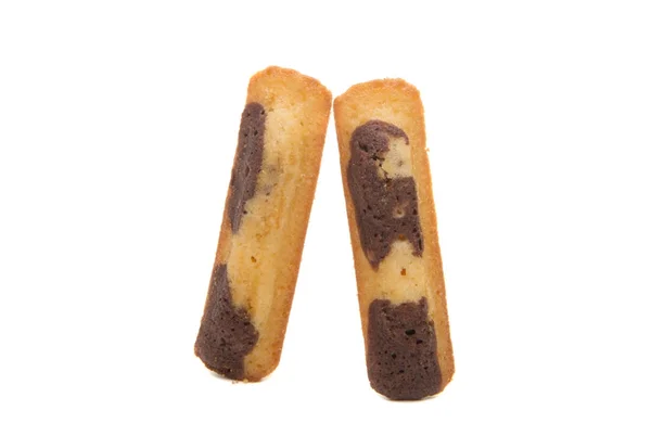 Paus de chocolate de biscoito isolados — Fotografia de Stock