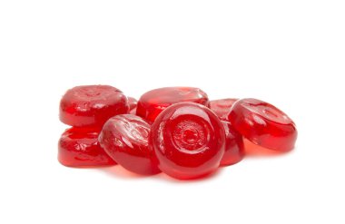 izole kırmızı lolipop 