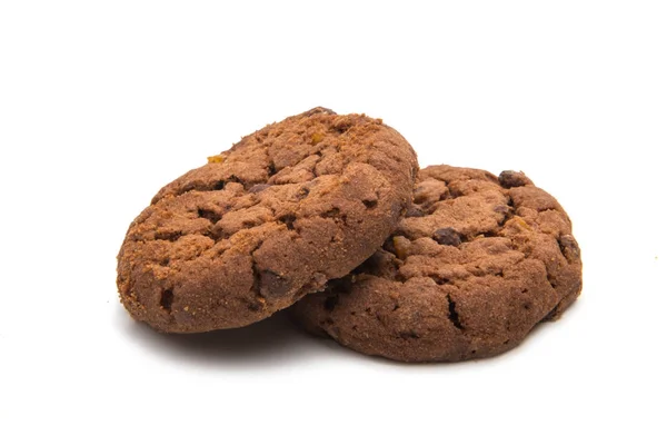 Печенье с шоколадом изолированы — стоковое фото