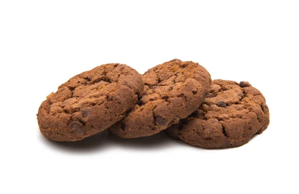 Galletas con chocolate aislado — Foto de Stock