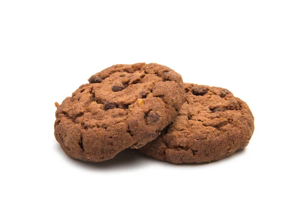 Печенье с шоколадом изолированы — стоковое фото