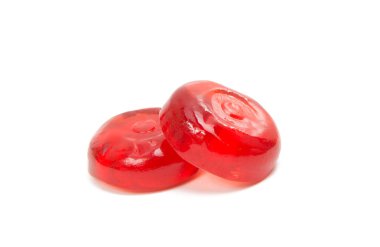 izole kırmızı lolipop 