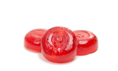 izole kırmızı lolipop 