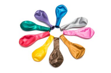 izole renkli balonlar 