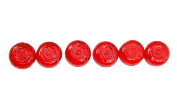 Red lollipops isolated — Stock Photo, Image