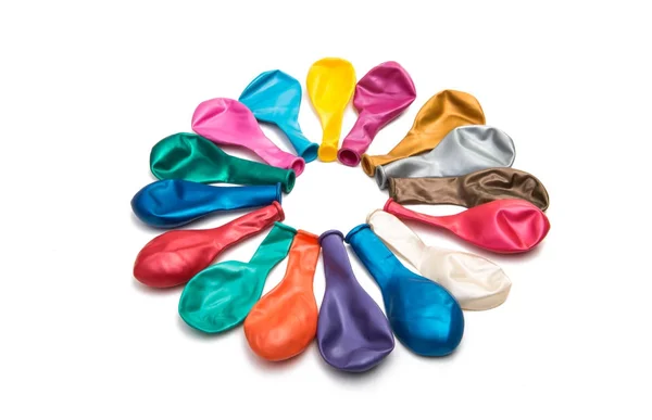 Izole renkli balonlar — Stok fotoğraf