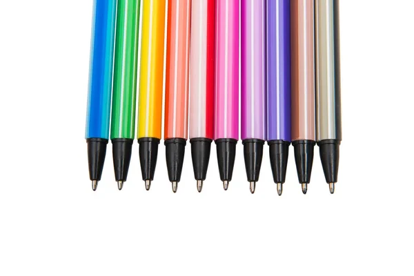 Colored pens isolated — Stock Photo, Image