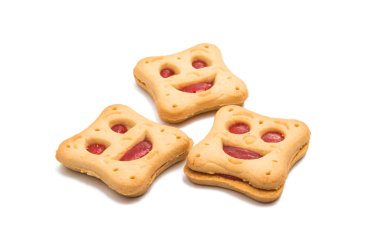 gülen yüz tanımlama bilgisi izole 