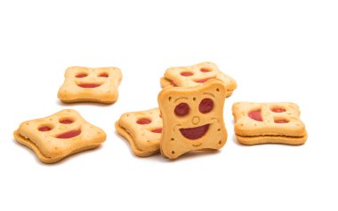 gülen yüz tanımlama bilgisi izole 