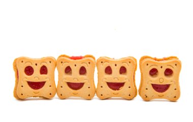 gülen yüz tanımlama bilgisi izole 