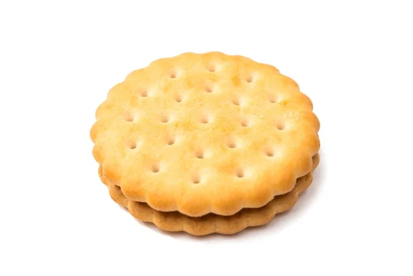 Sanduíche de biscoito duplo isolado — Fotografia de Stock