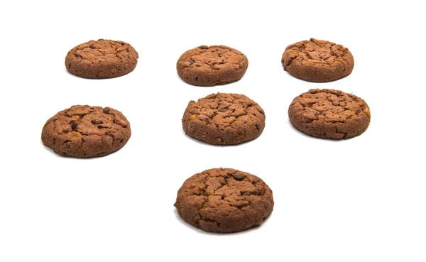 Biscuits au chocolat isolés Image En Vente