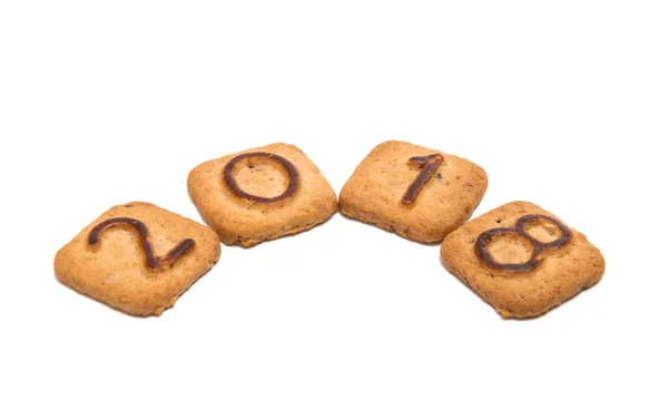 Galletas con números aislados —  Fotos de Stock