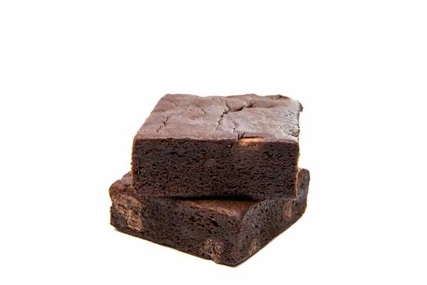Amerikai pite Brownies elszigetelt — Stock Fotó