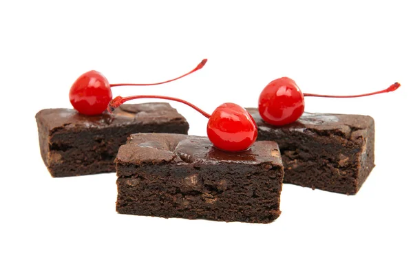 Brownies de pastel americano aislados —  Fotos de Stock