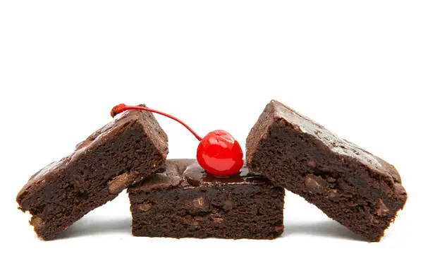 Brownies de pastel americano aislados — Foto de Stock
