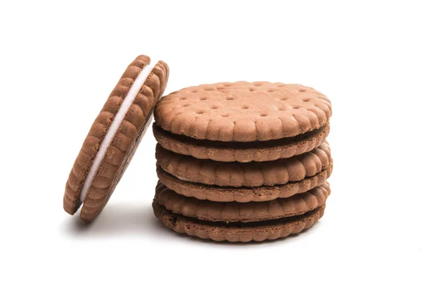 Double biscuit sandwich — Stock Photo, Image