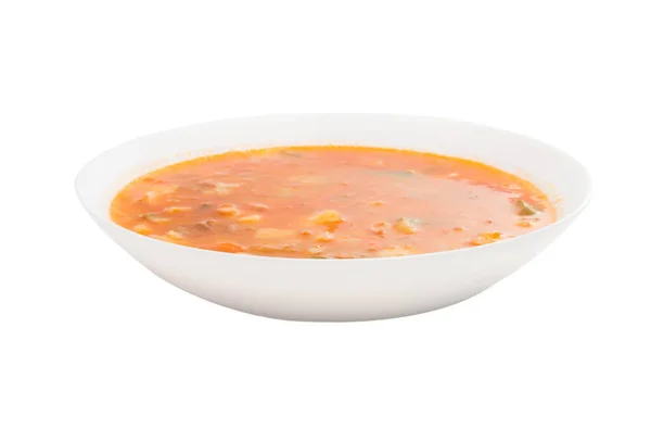 Sopa de tomate aislada —  Fotos de Stock