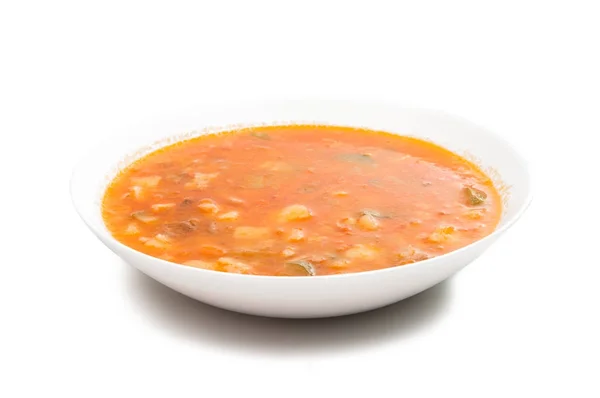 Izole domates çorbası — Stok fotoğraf